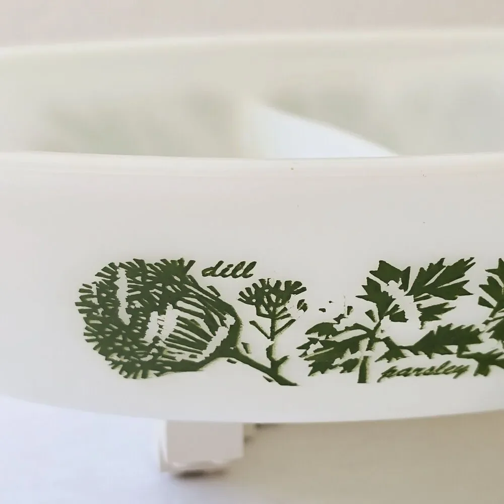 Glasbake milk glass